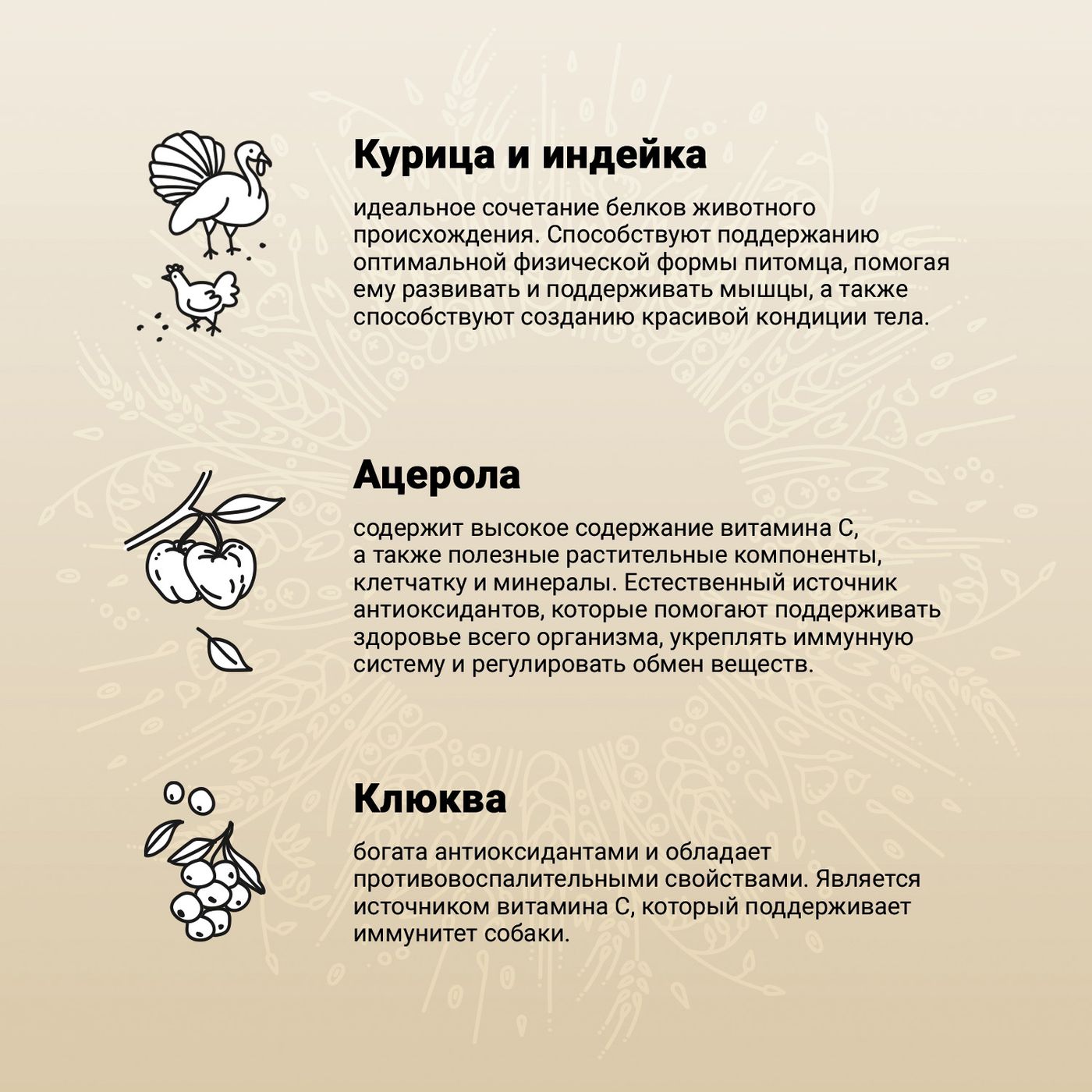 Сухой корм CRAFTIA NATURA для щенков средних и крупных пород из курицы и индейки 7 кг — фото 4