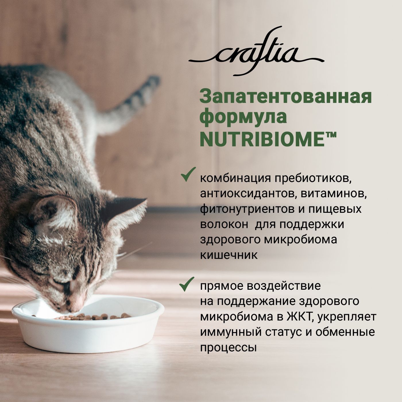 Сухой корм CRAFTIA HARMONA для стерилизованных кошек из утки и индейки 4,5 кг — фото 7