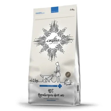 Ветеринарная диета CRAFTIA GALENA DOG HYPOALLERGENIC DERM CARE Гипоаллердженик для собак при пищевой аллергии и заболеваниях кожи 2&nbsp;кг